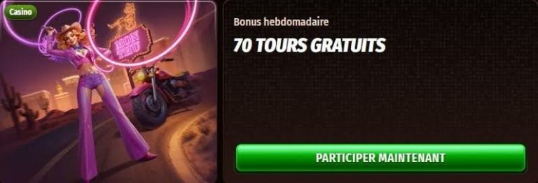 WestAce Casino bonus hebdomadaire
