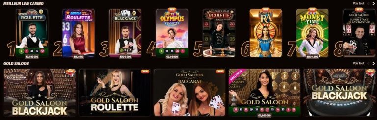 WestAce Casino jeux live