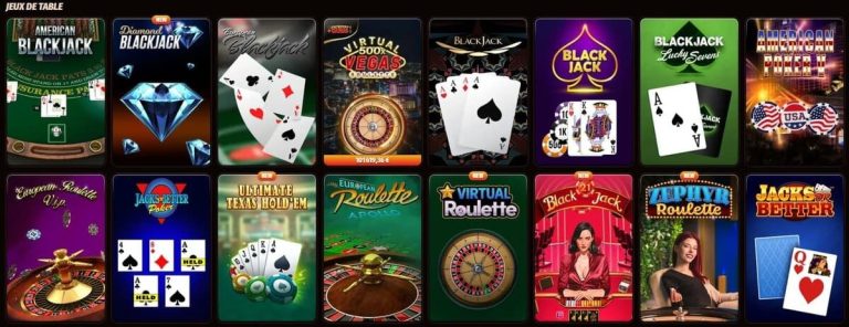 WestAce Casino jeux table